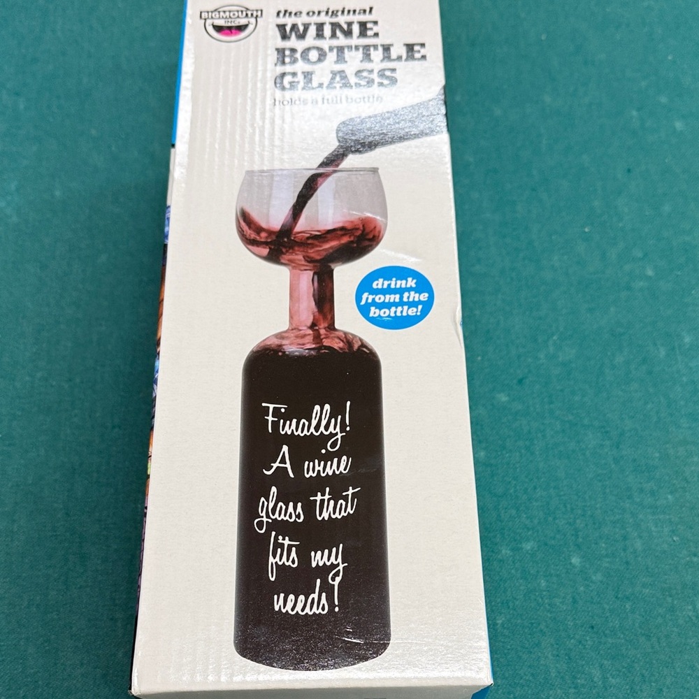 BigMouth Wine Bottle Glass